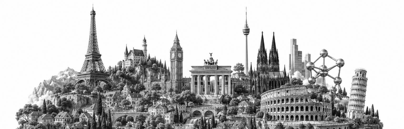Europa bei Nacht